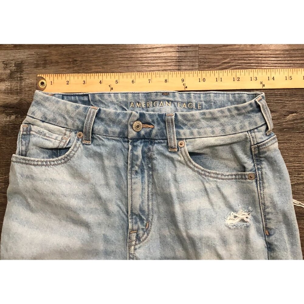 American Eagle Womens 6 Short Curvy Mom Blue Jeans New without Tags - Picture 6 of 7